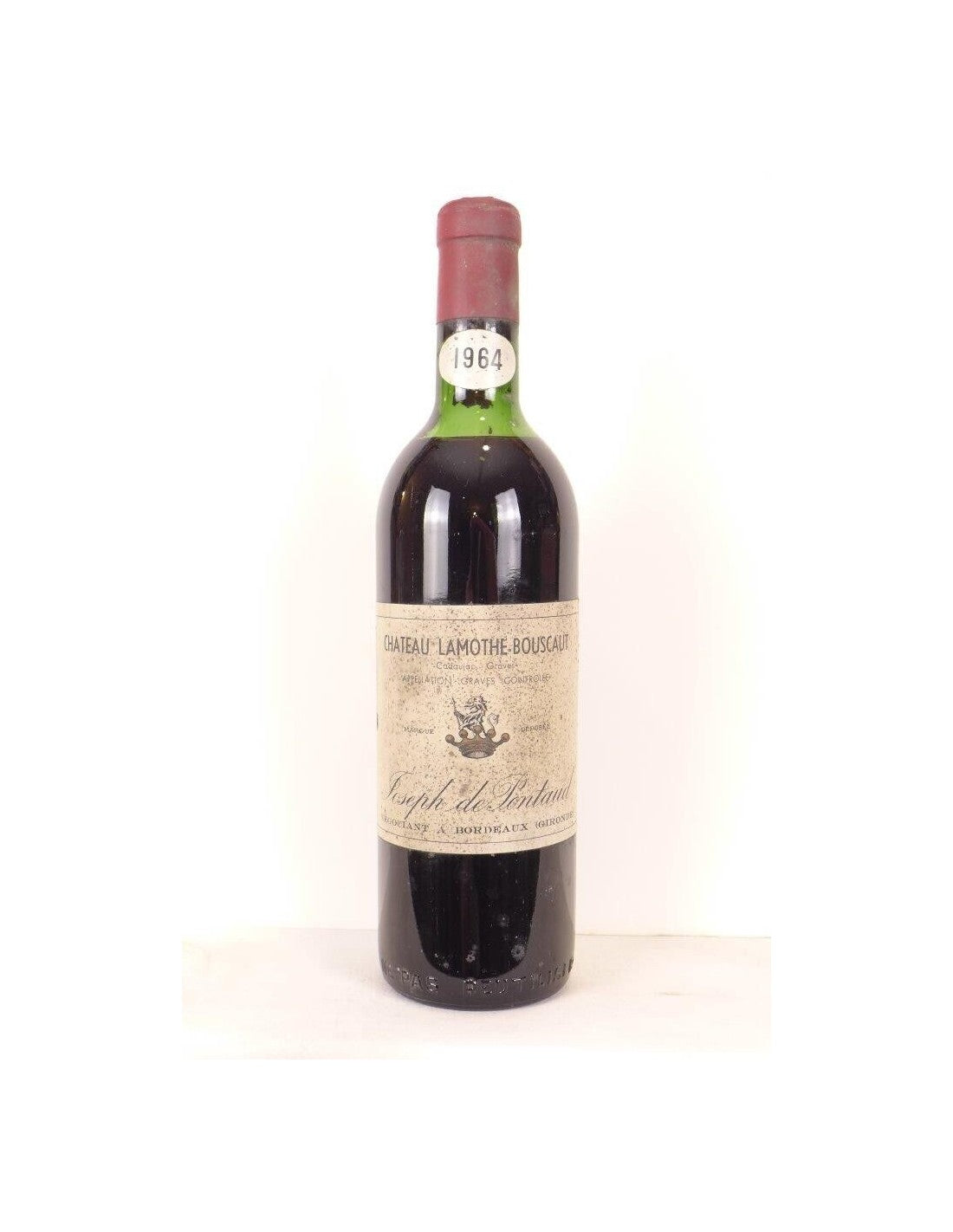 1964 - graves - château lamothe-bouscaut - rouge - bordeaux - Just Wines 