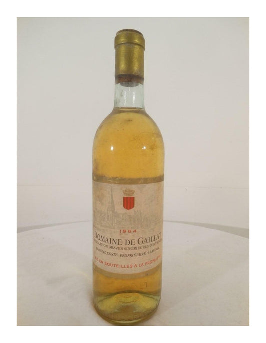 1964 - graves supérieures - domaine de gaillat - moelleux - bordeaux france - Just Wines 