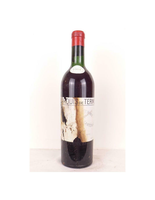 1964 - margaux - château marquis de terme grand cru classé (étiquette abîmée b2) - rouge - bordeaux - Just Wines 