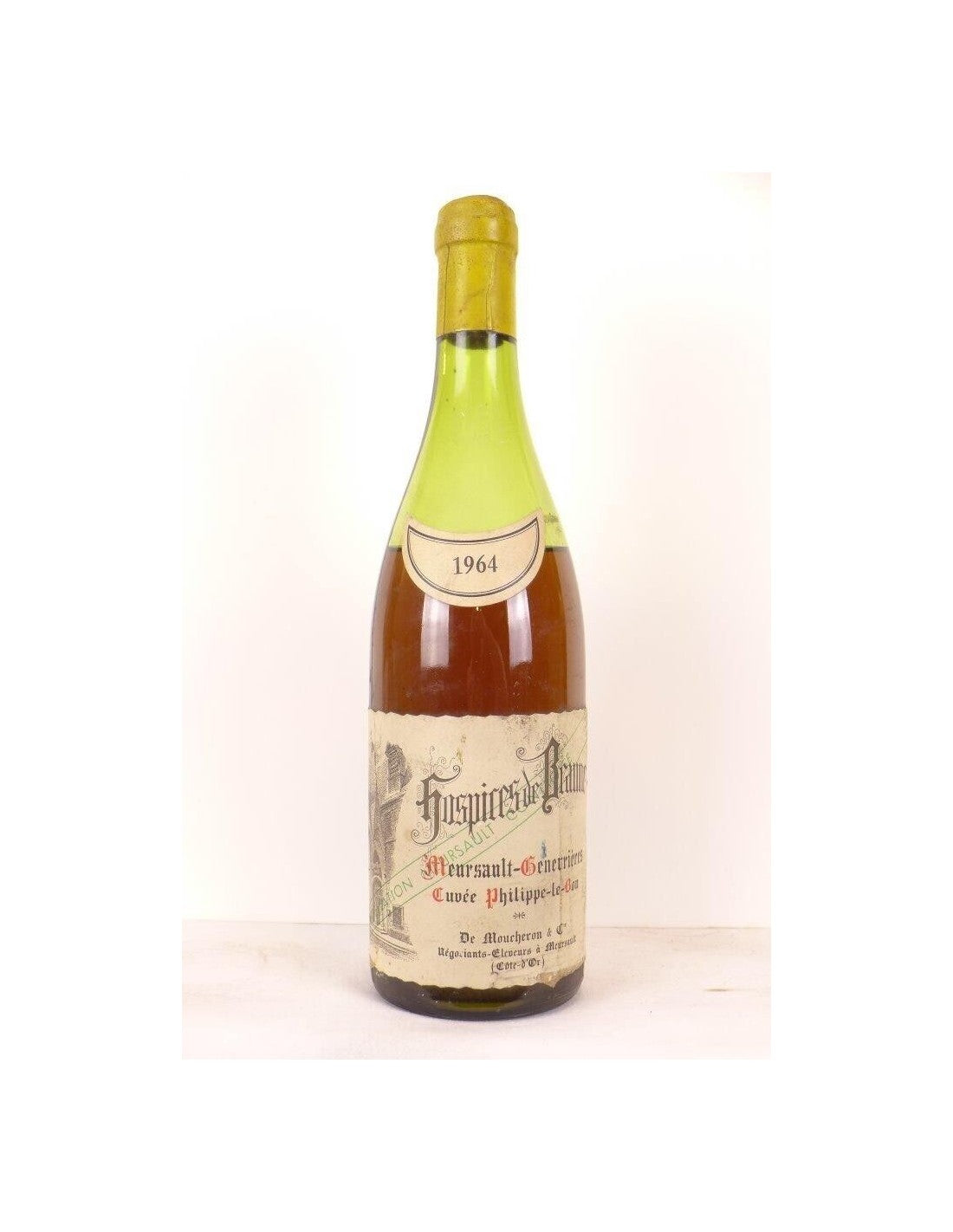 1964 - meursault - hospices de beaune de moucheron et cie genevrières cuvée philippe le bon (niveau bas) - blanc - bourgogne - Just Wines 