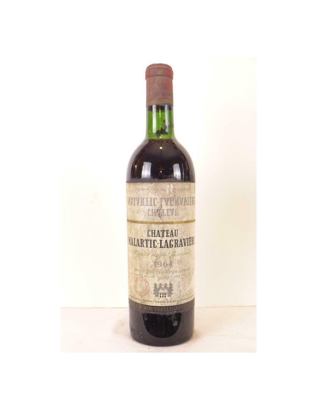 1964 - pessac-léognan - château malartic-lagravière grand cru classé (étiquette sale) - rouge - bordeaux - Just Wines 