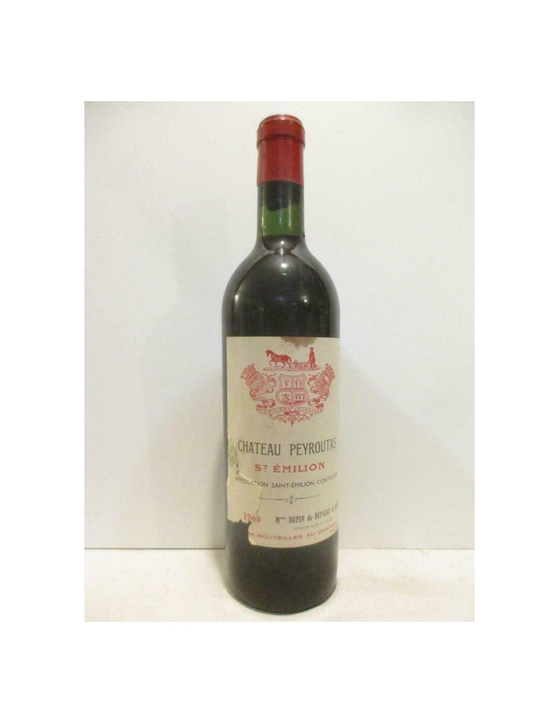 1964 - saint-émilion - château peyroutas (étiquette abîmée) - rouge - bordeaux - Just Wines 