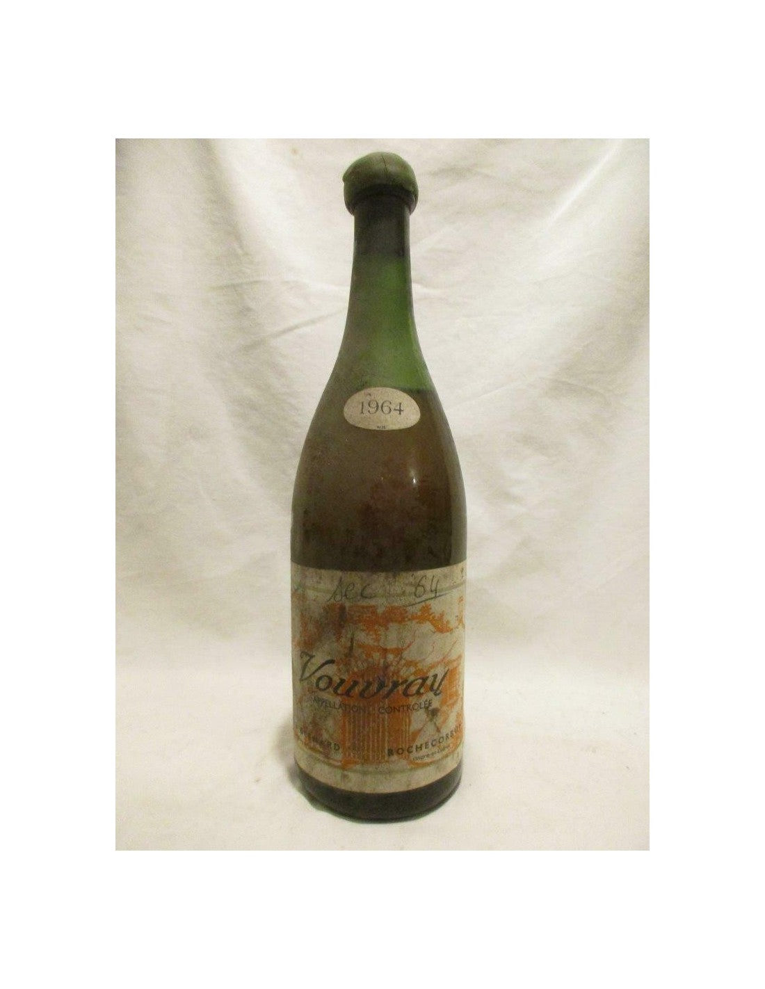 1964 - vouvray - louis besnard (bouteille soufflée) - blanc - loire - touraine - Just Wines 