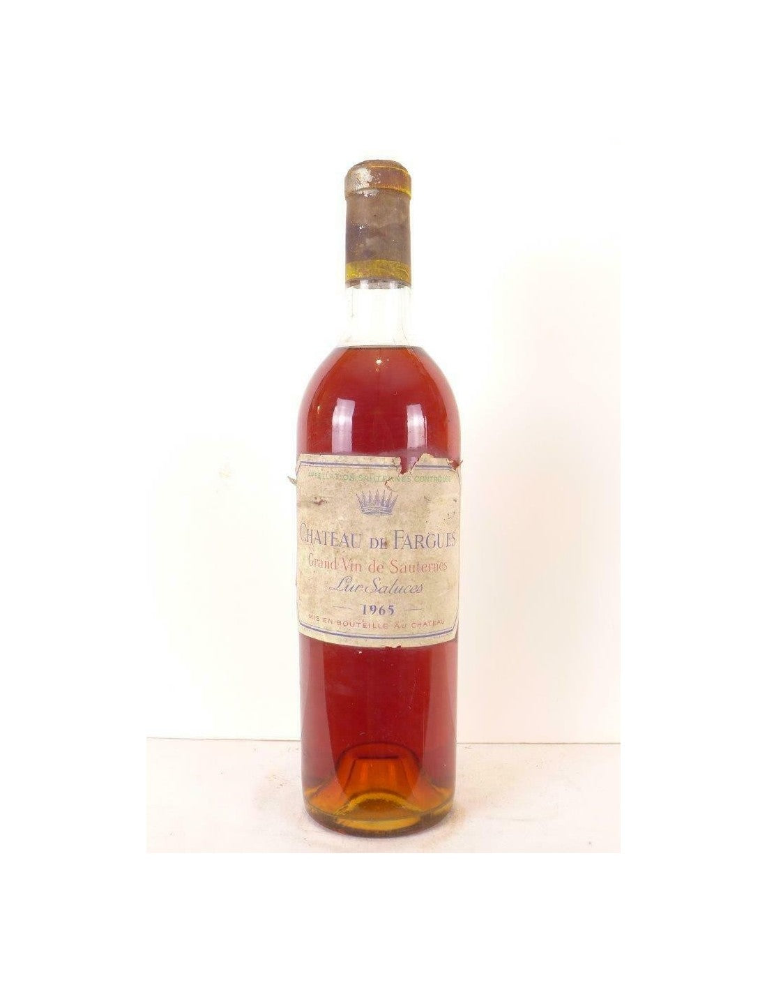 1965 - sauternes - château de fargues lur saluces (étiquette abîmée) - liquoreux - bordeaux - Just Wines 