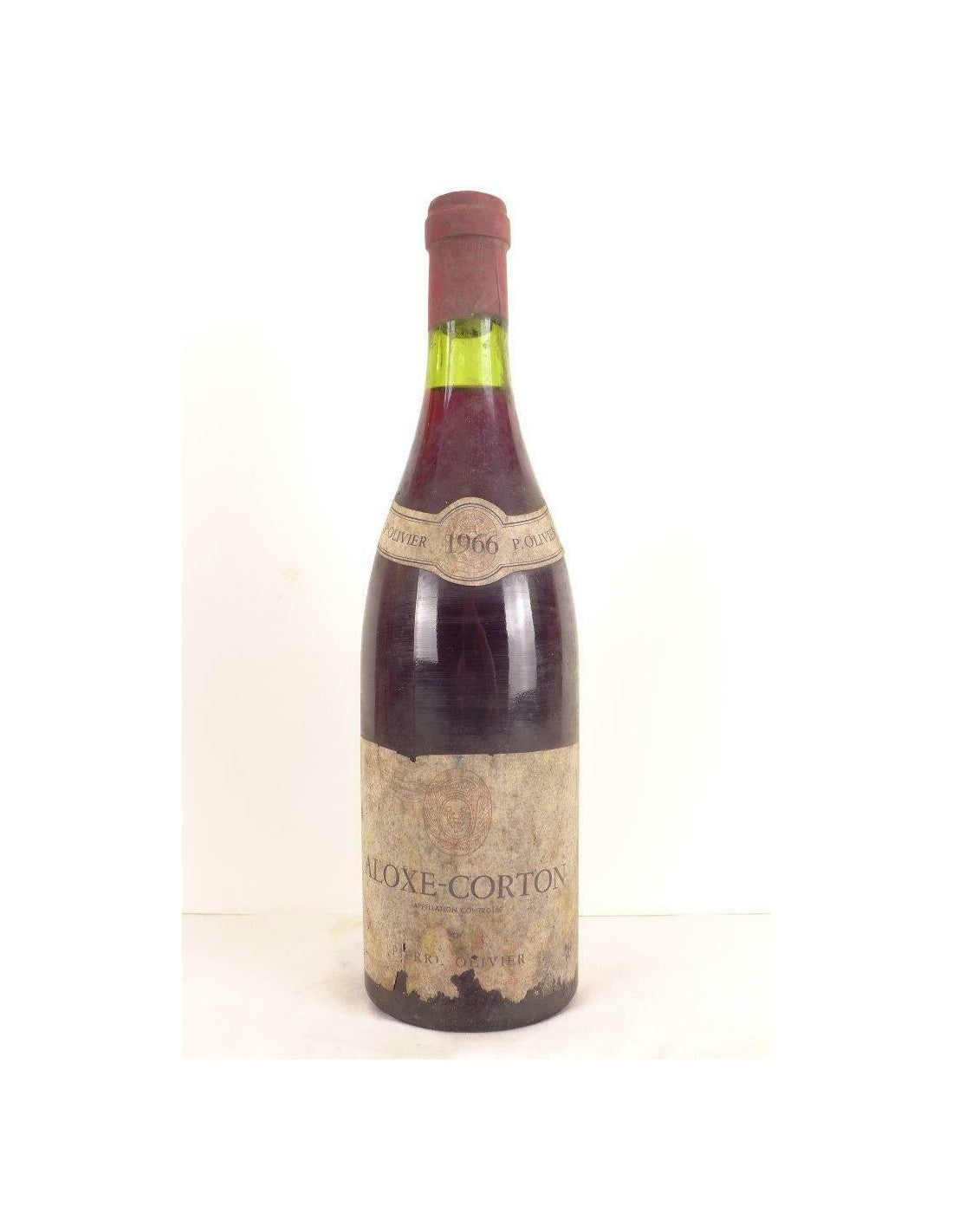 1966 - aloxe-corton - pierre olivier (étiquette abîmée) - rouge - bourgogne - Just Wines 