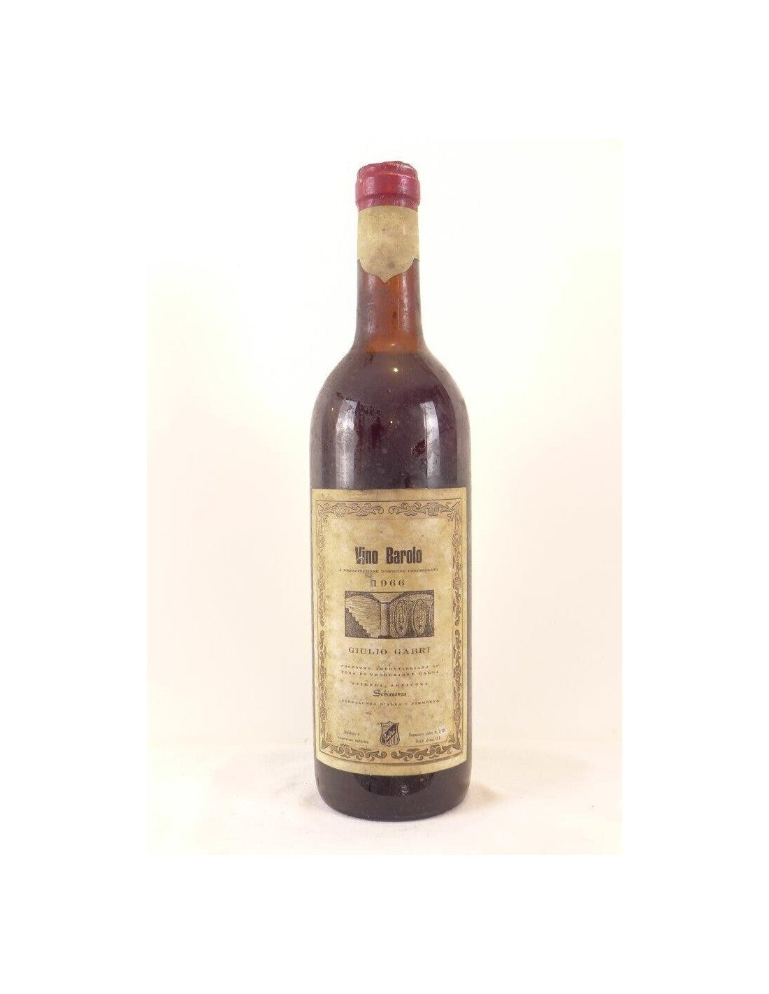 1966 - barolo - giulio gabri (b1) - rouge - piémont Italie - Just Wines 