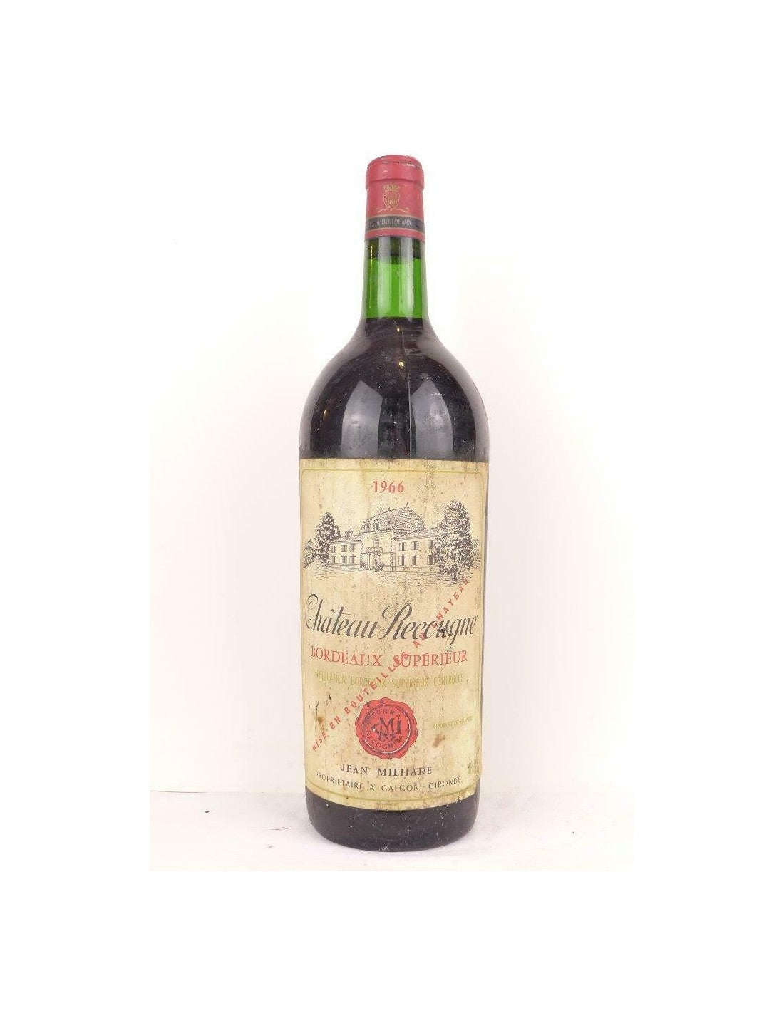 1966 - bordeaux supérieur - château recougne magnum 150 cl - rouge - bordeaux - Just Wines 