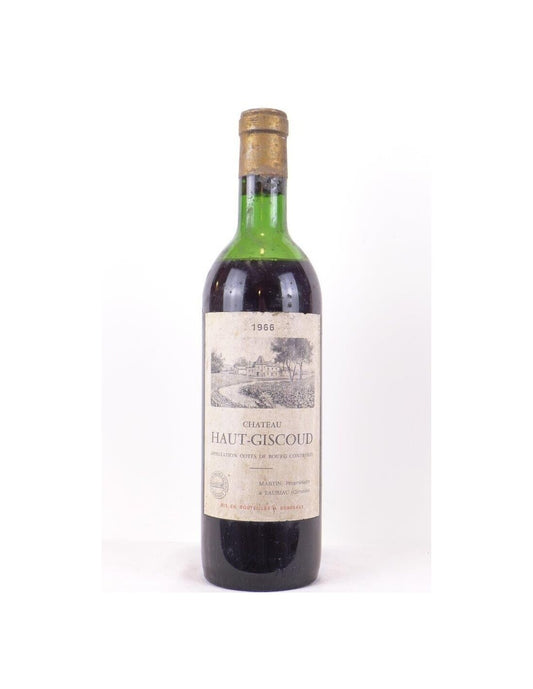 1966 - côtes de bourg - château haut-giscoud - rouge - bordeaux - Just Wines 