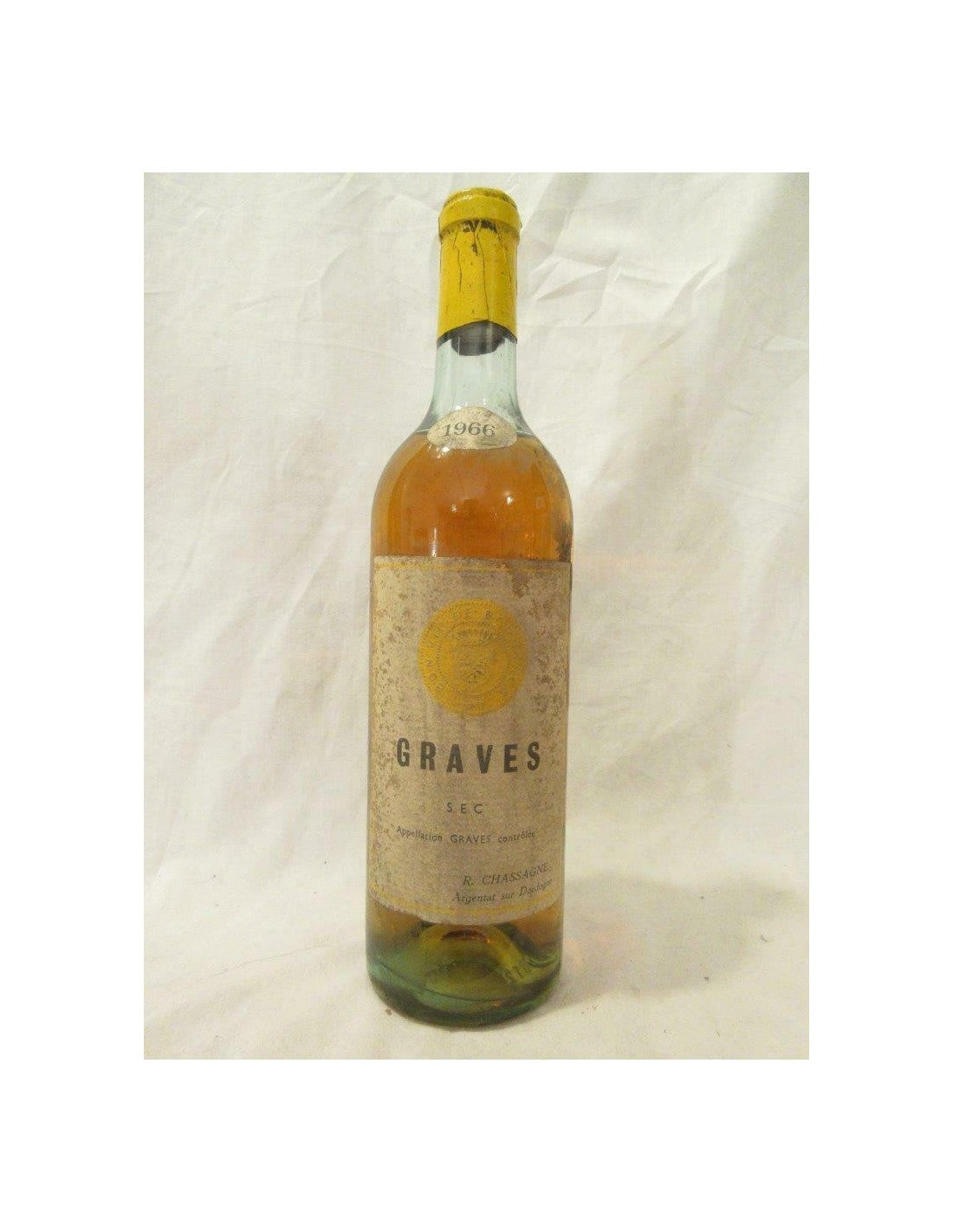 1966 - graves - chassagne - blanc - bordeaux - Just Wines 