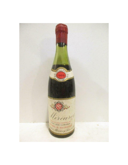 1966 - mercurey - michel de seignauld clos des corvées 37 cl - rouge - bourgogne - Just Wines 