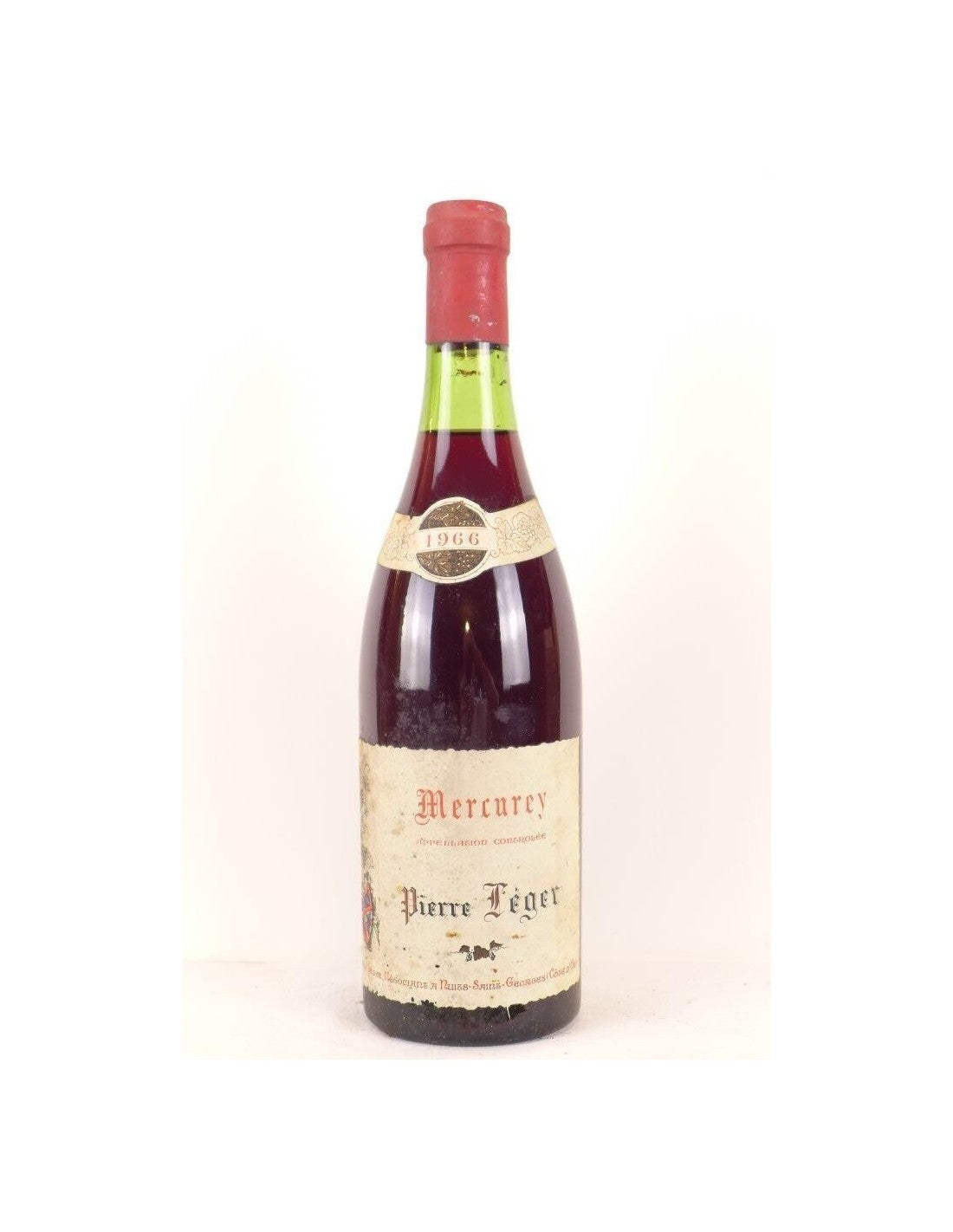 1966 - mercurey - pierre léger - rouge - bourgogne - Just Wines 