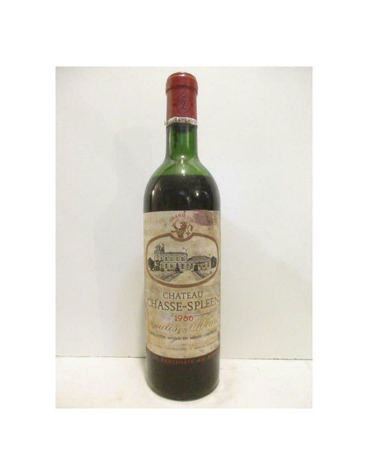 1966 - moulis - château chasse-spleen (étiquette sale) - rouge - bordeaux - Just Wines 