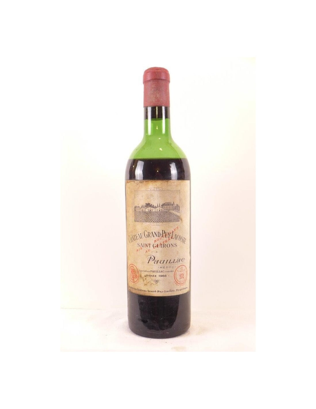 1966 - pauillac - château grand-puy-lacoste grand cru classé (b2) - rouge - bordeaux - Just Wines 