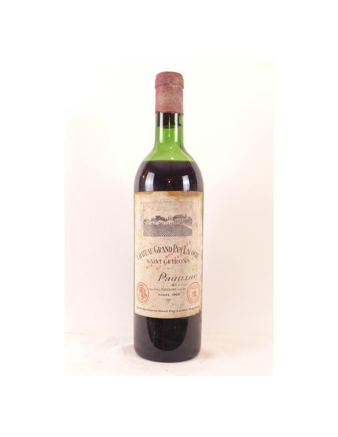 1966 - pauillac - château grand-puy-lacoste grand cru classé - rouge - bordeaux - Just Wines 