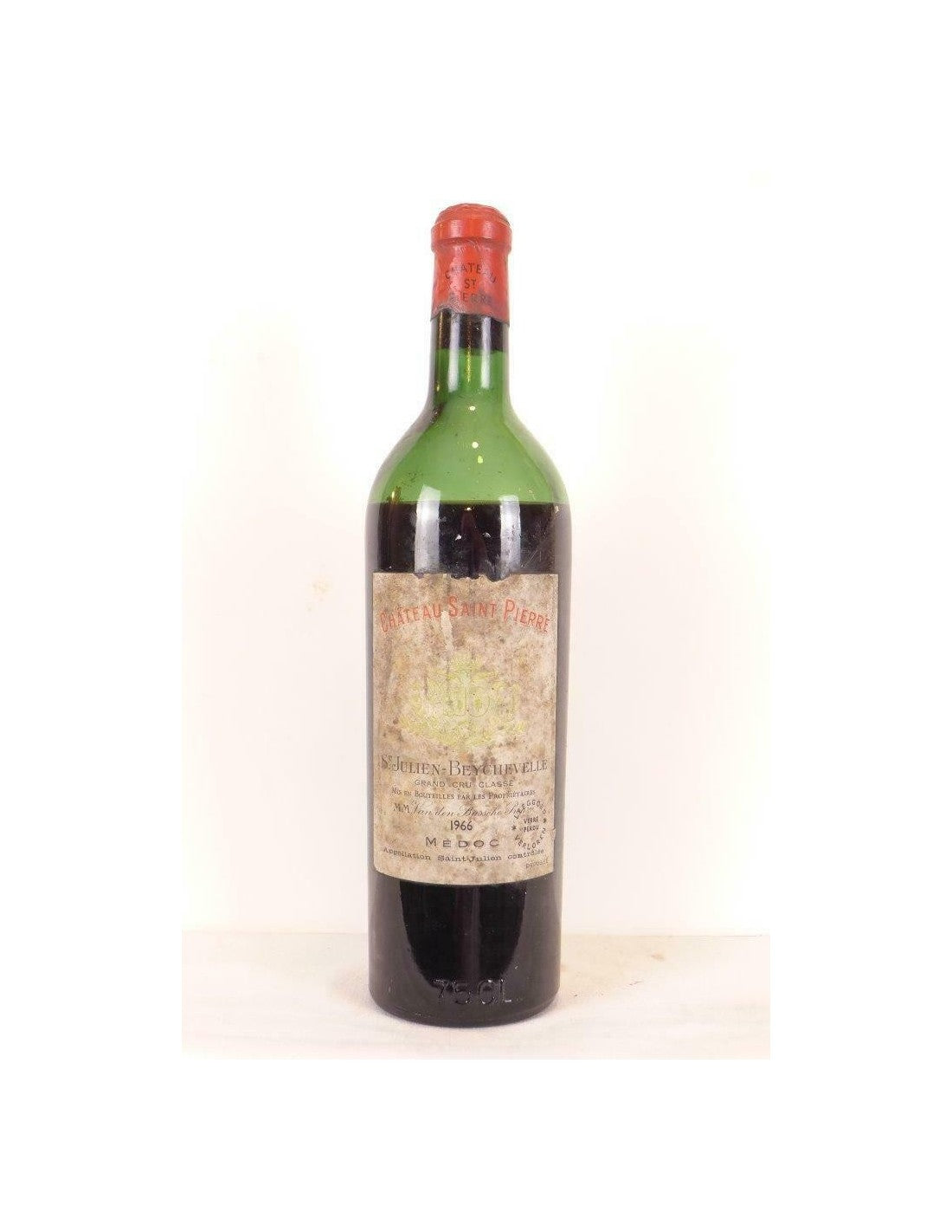 1966 - saint-julien - château saint-pierre grand cru classé (niveau bas) - rouge - bordeaux - Just Wines 