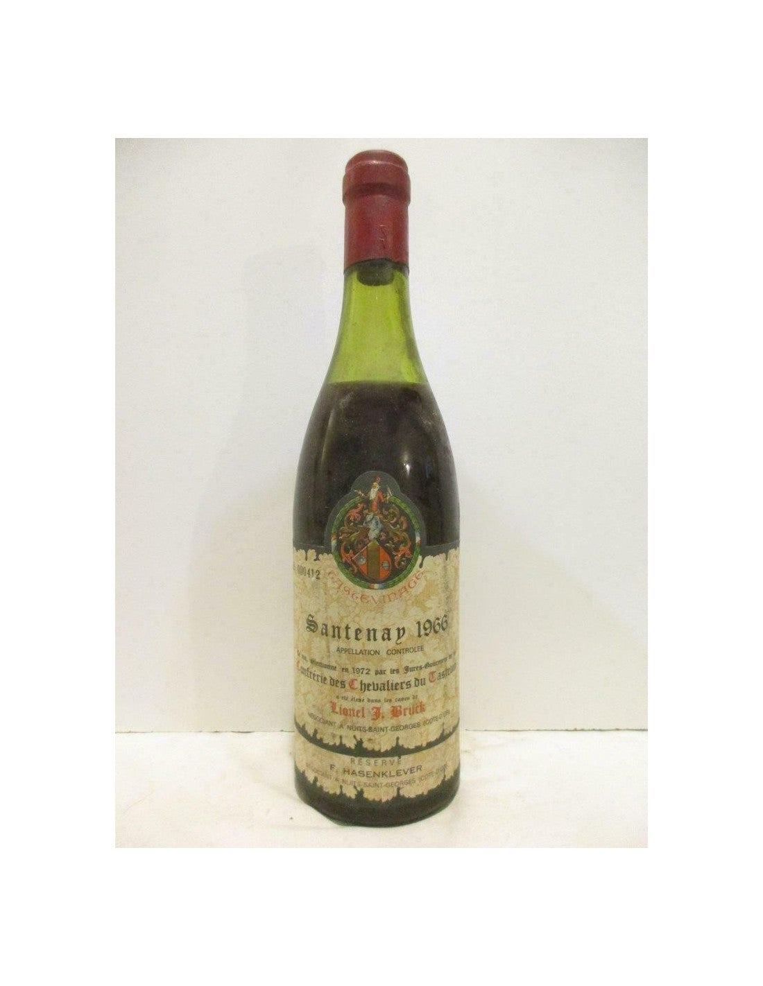 1966 - santenay - lionel bruck tastevinage réserve hasenklever (b2) - rouge - bourgogne - Just Wines 