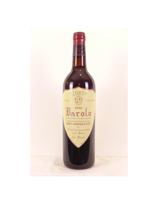 1967 - barolo - oberto giovenale e figlio - rouge - piémont Italie - Just Wines 