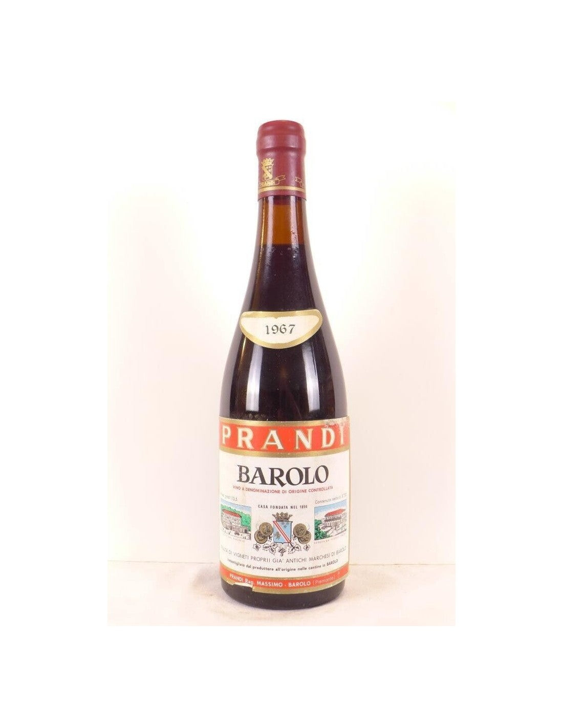 1967 - barolo - prandi - rouge - piémont Italie - Just Wines 