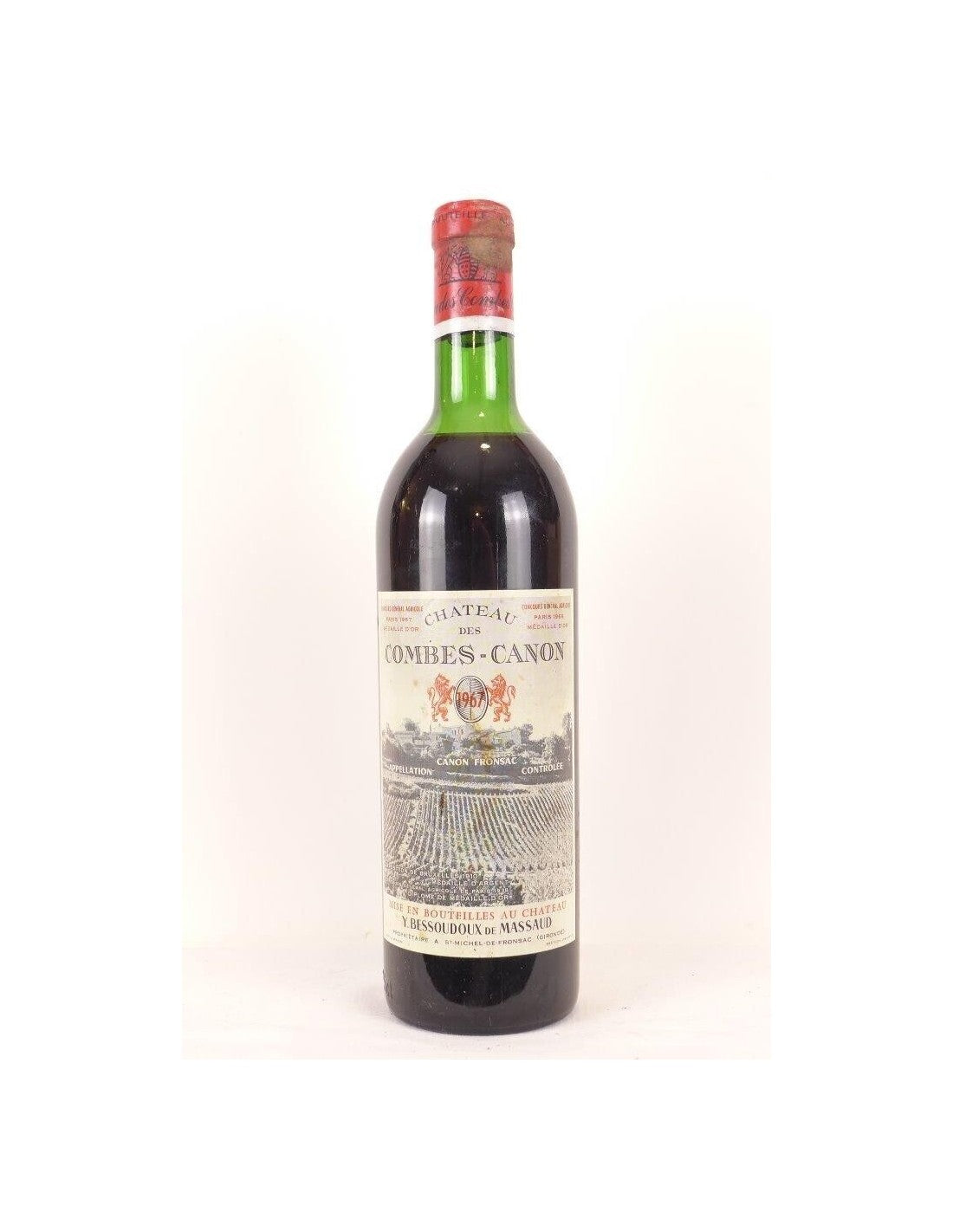 1967 - canon-fronsac - château des combes-canon (capsule abîmée) - rouge - bordeaux - Just Wines 