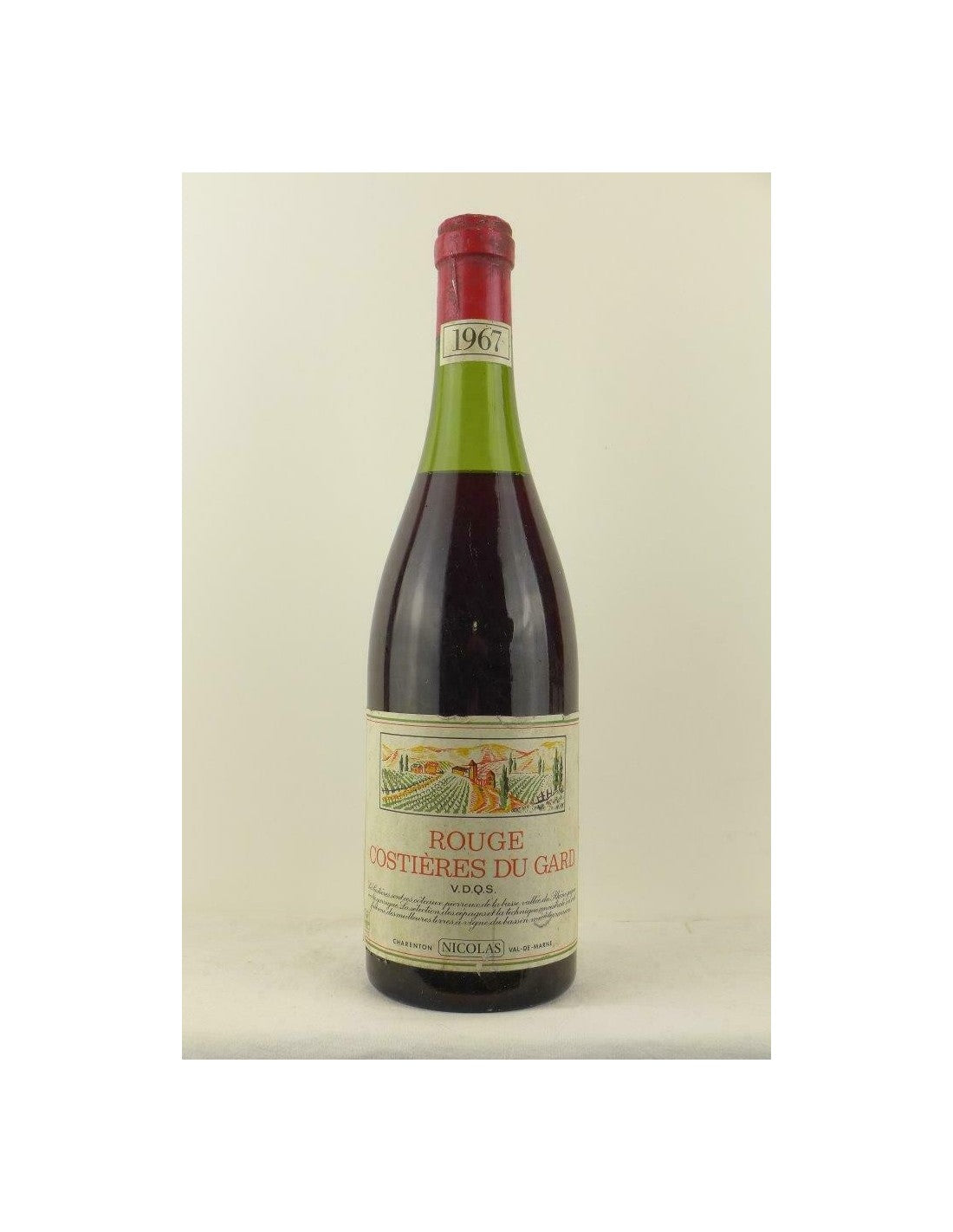 1967 - costières du gard - nicolas - rouge - rhône - Just Wines 