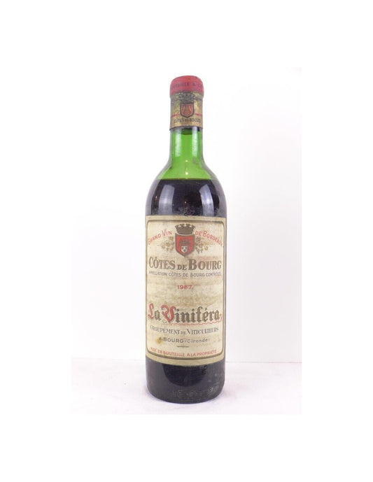 1967 - côtes de bourg - la viniféra - rouge - bordeaux - Just Wines 