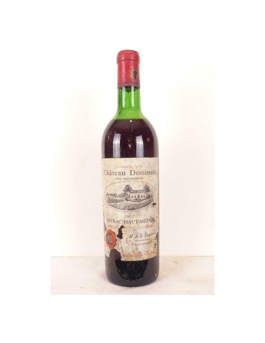 1967 - listrac - château donissan (étiquette abîmée b1) - rouge - bordeaux - Just Wines 