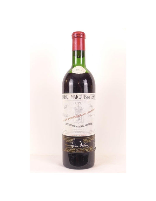 1967 - margaux - château marquis de terme grand cru classé - rouge - bordeaux - Just Wines 