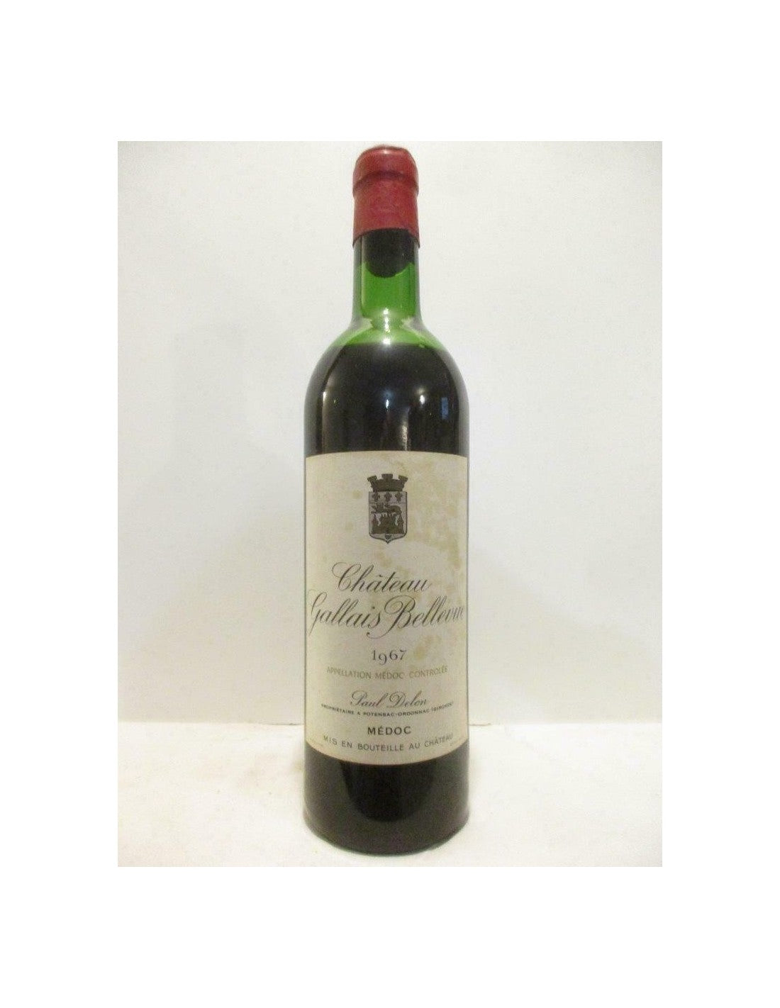 1967 - médoc - château gallais bellevue (étiquette sale) - rouge - bordeaux - Just Wines 