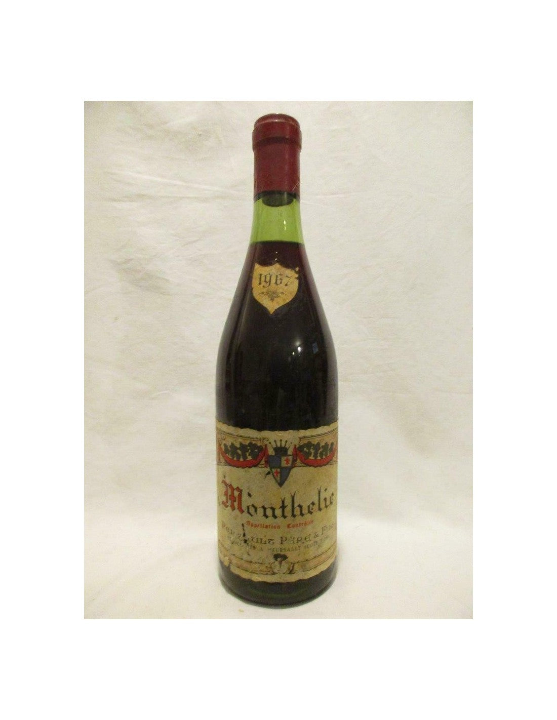 1967 - monthélie - perrault père et fils - rouge - bourgogne - Just Wines 