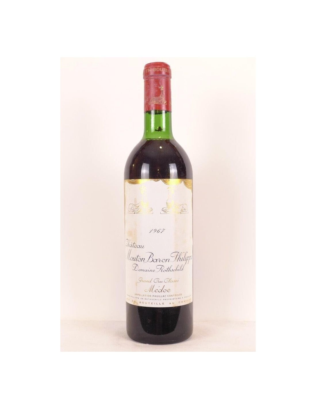 1967 - pauillac - château mouton baron domaine rothschild grand cru classé - rouge - bordeaux - Just Wines 