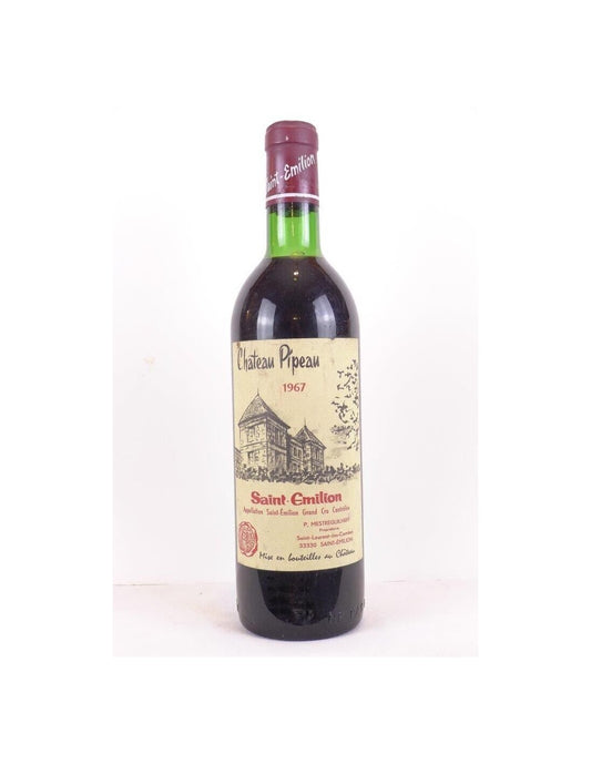 1967 - saint-émilion - château pipeau grand cru - rouge - bordeaux - Just Wines 