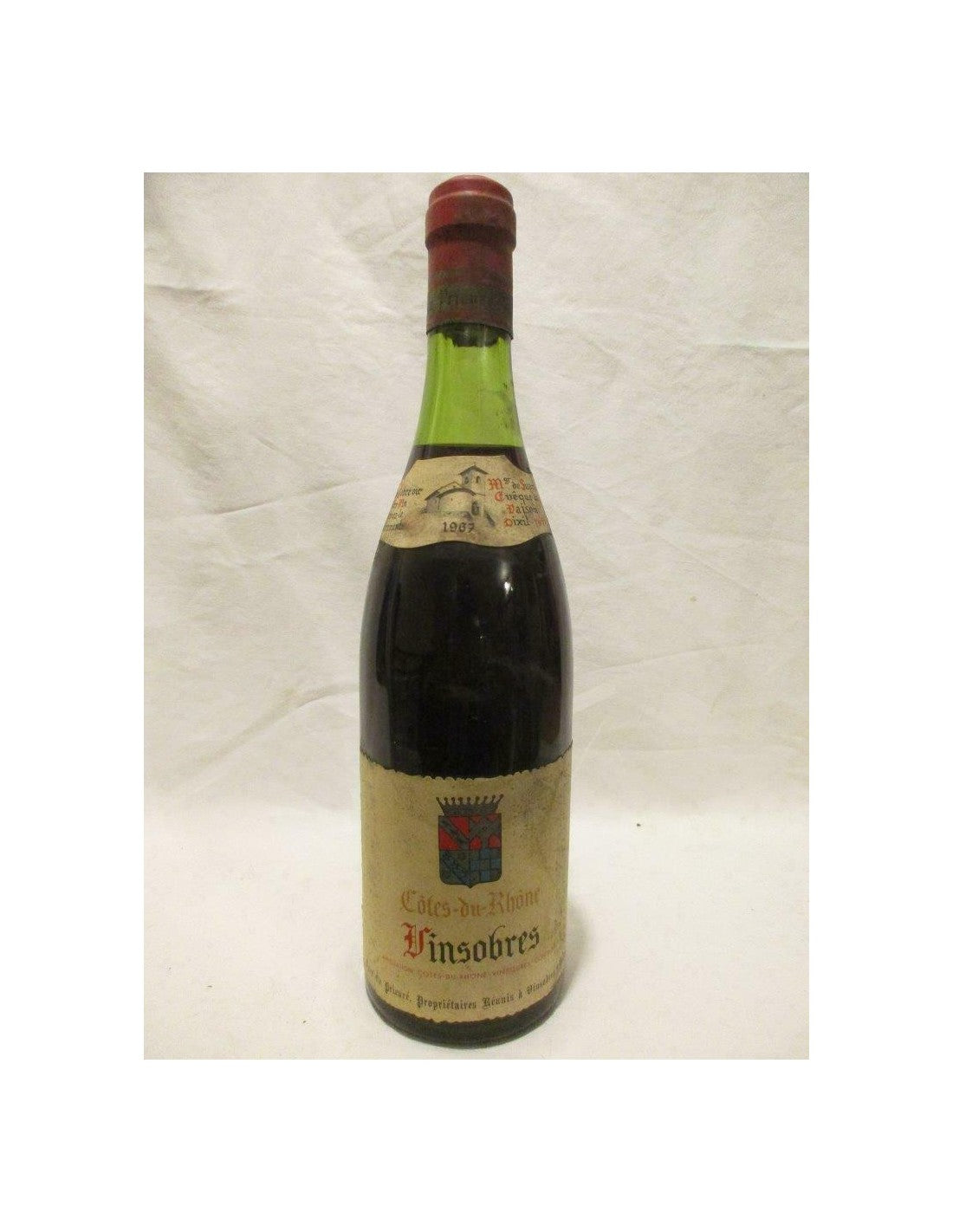 1967 - vinsobres - cave du prieuré (b1) - rouge - rhône france - Just Wines 