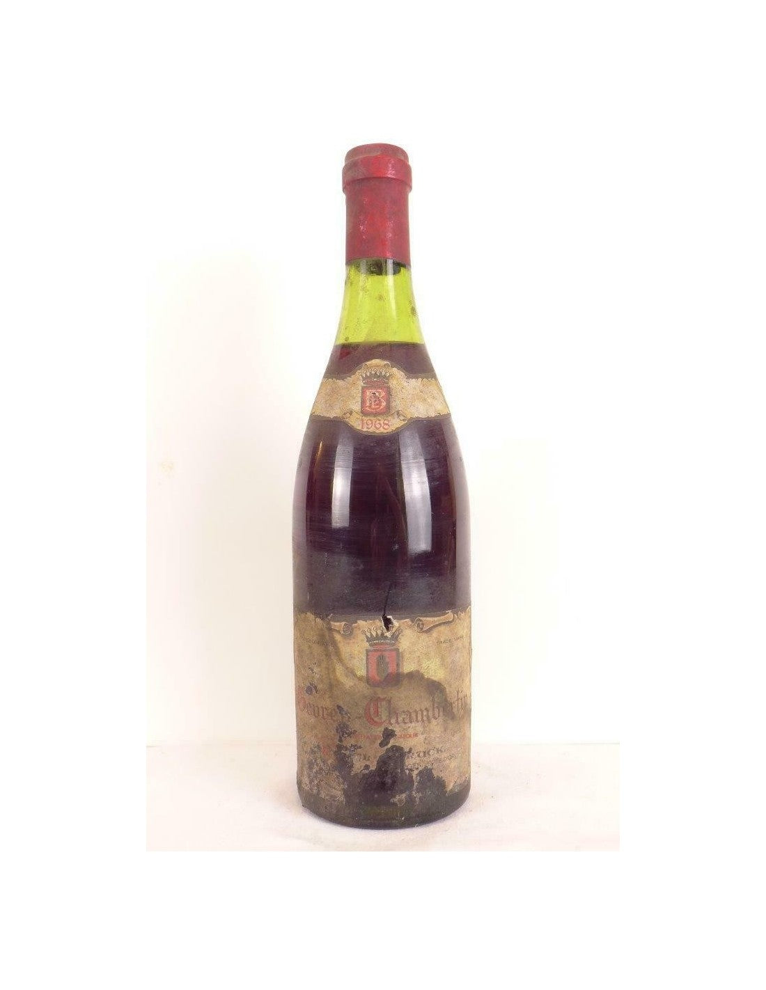 1968 - gevrey-chambertin - lionel bruck (étiquette abîmée b1) - rouge - bourgogne - Just Wines 