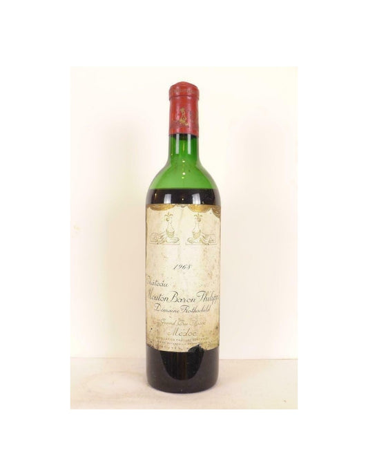 1968 - pauillac - château mouton baron philippe rothschild grand cru classé (niveau bas) - rouge - bordeaux - Just Wines 