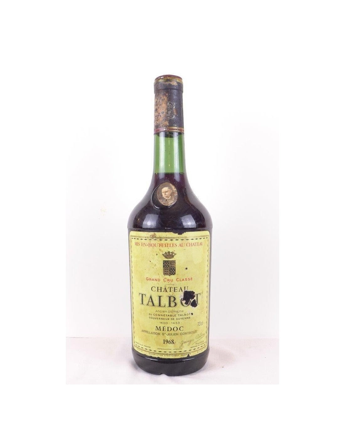 1968 - saint-julien - château talbot grand cru classé (capsule abîmée) - rouge - bordeaux - Just Wines 