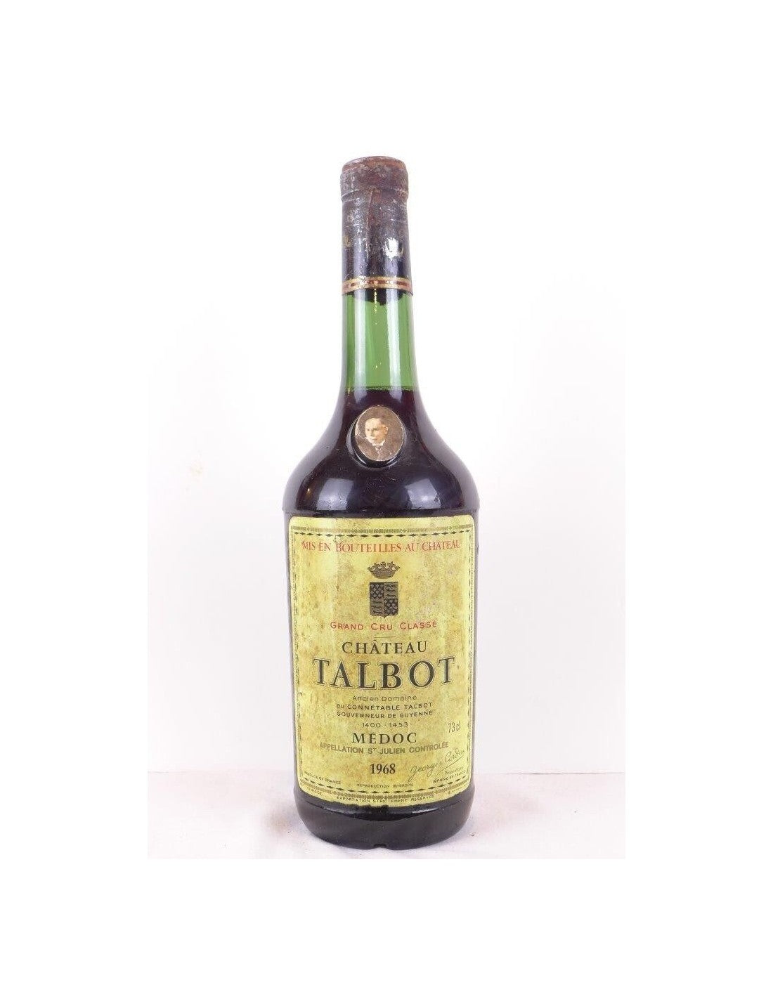 1968 - saint-julien - château talbot grand cru classé (capsule oxydée) - rouge - bordeaux - Just Wines 