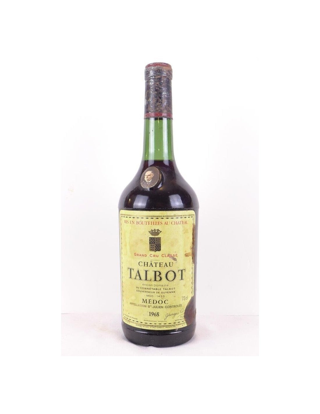 1968 - saint-julien - château talbot grand cru classé (étiquette et capsule tâchées) - rouge - bordeaux - Just Wines 