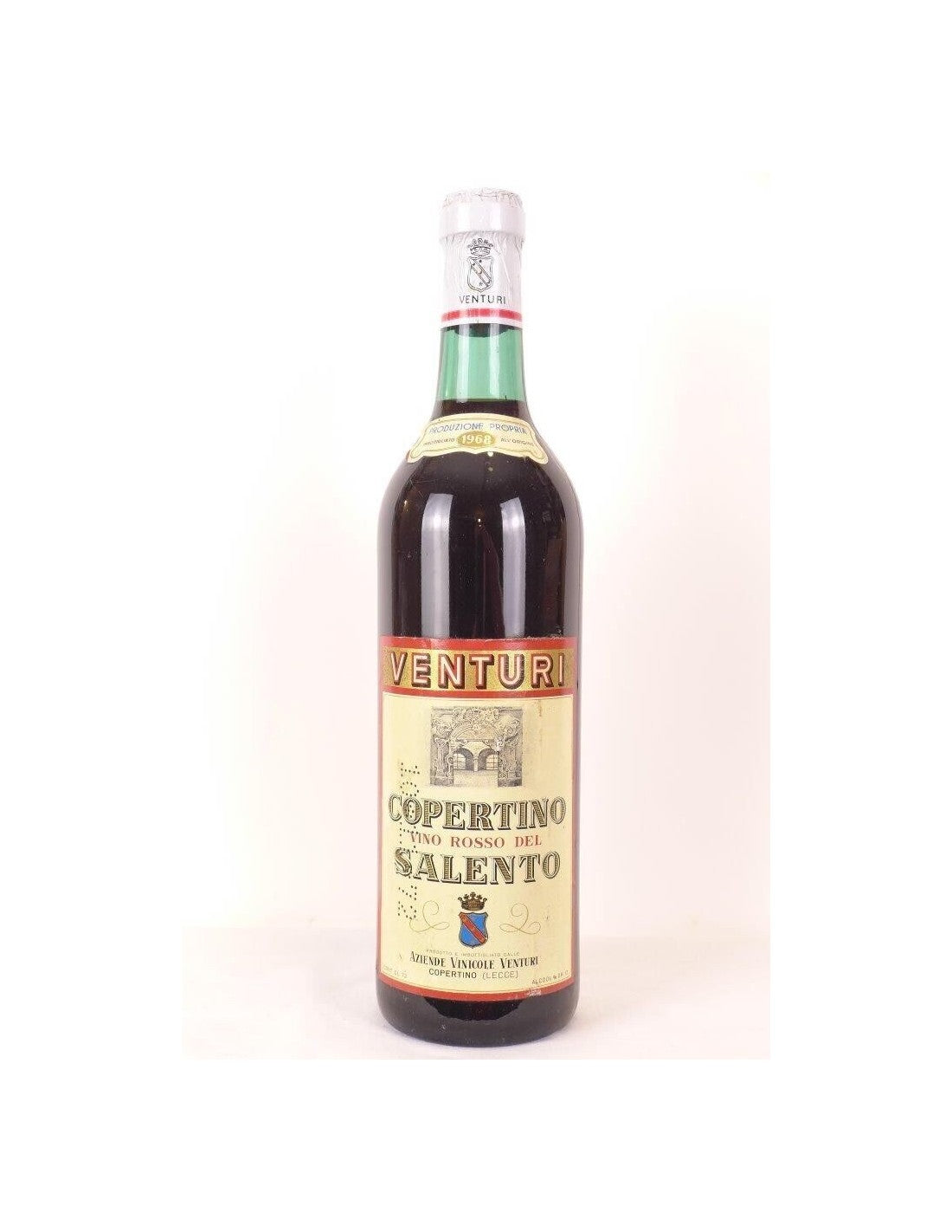 1968 - salento - aziende vinicole venturi - rouge - puglia Italie - Just Wines 