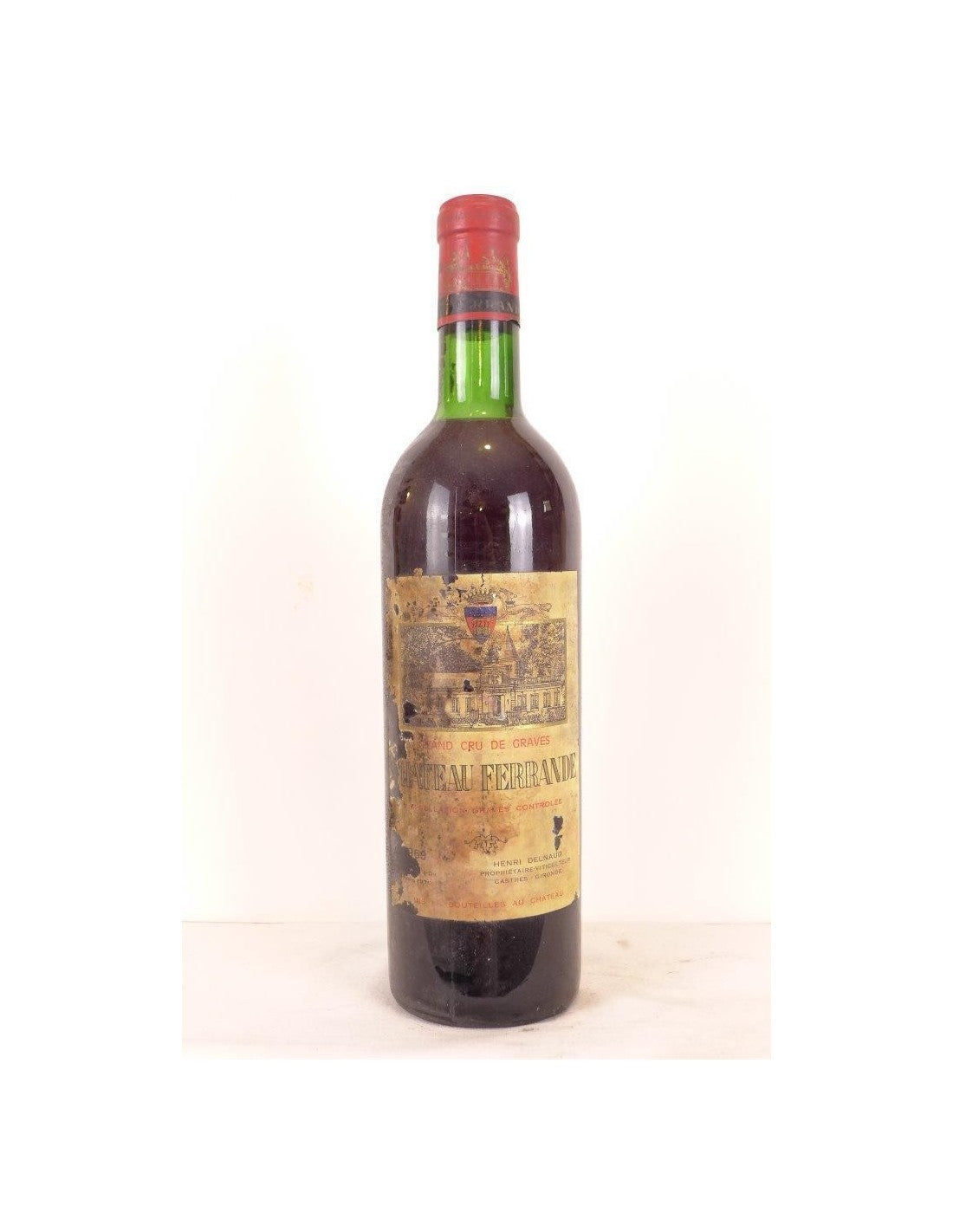 1969 - graves - château ferrande grand cru classé (étiquette fragile) - rouge - bordeaux - Just Wines 