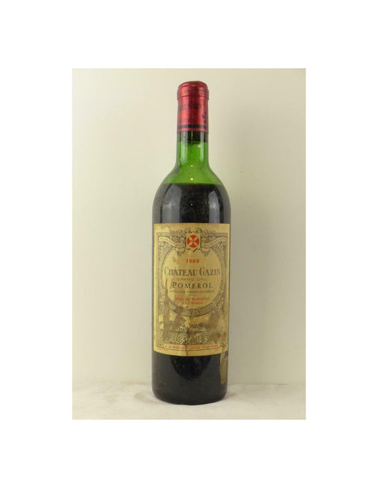 1969 - pomerol - château gazin (étiquette tâchée) - rouge - bordeaux - Just Wines 