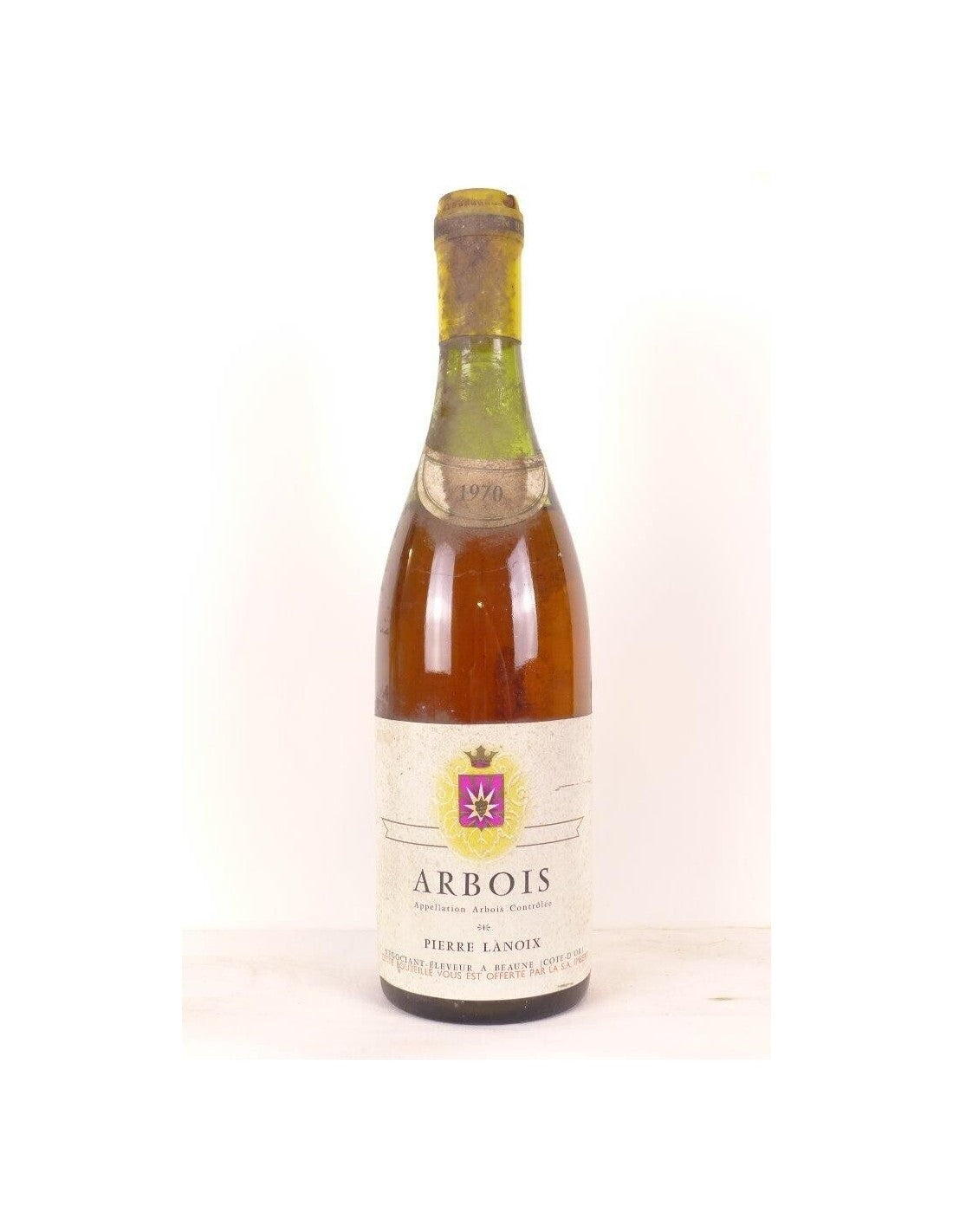 1970 - arbois - pierre lanoix (colerette tâchée) - blanc - jura - Just Wines 