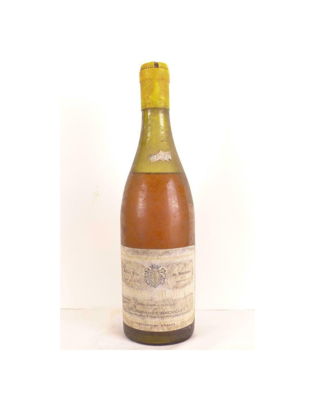 1970 - chassagne-montrachet - delagrange-bachelet (collerette abîmée) - blanc - bourgogne - Just Wines 