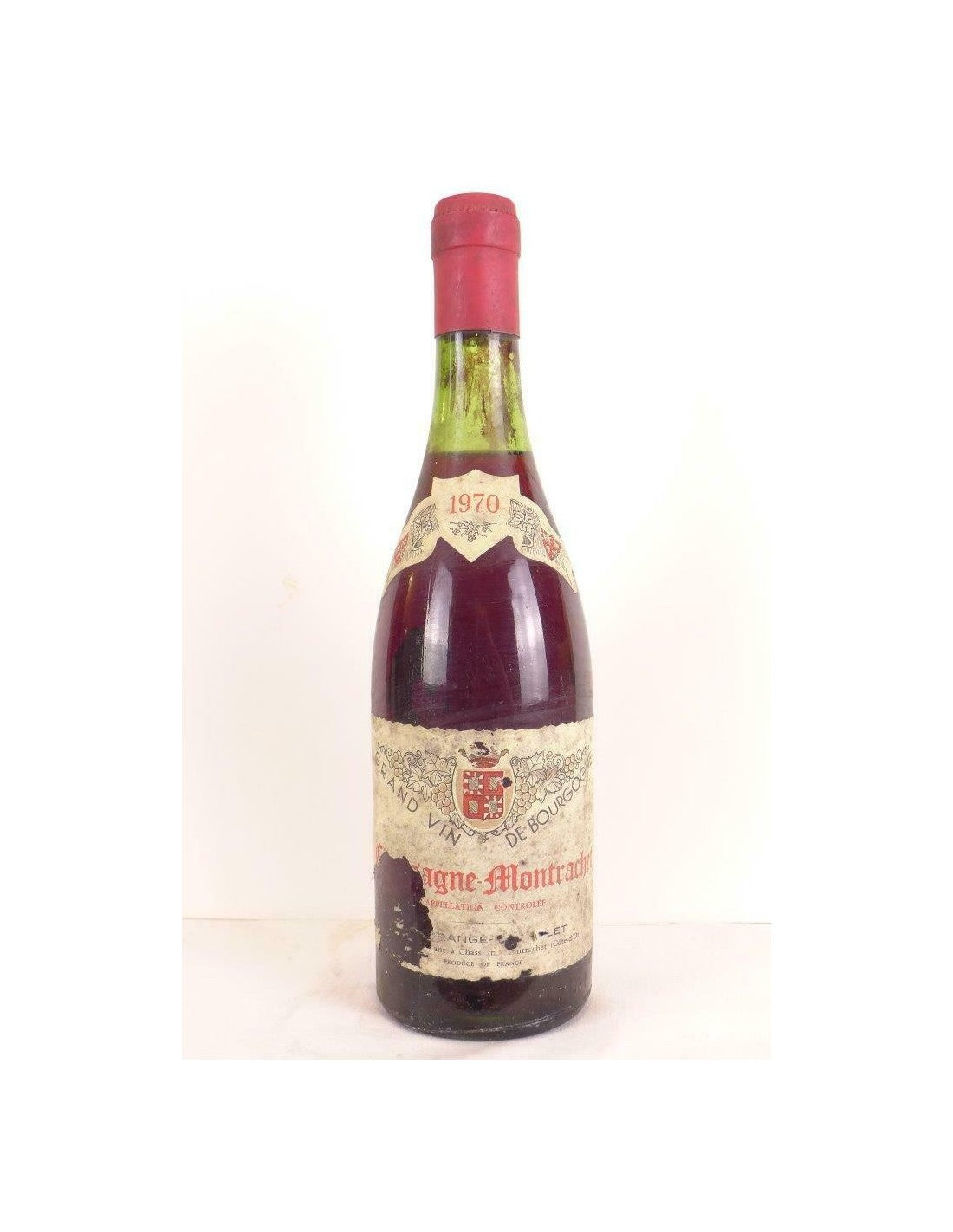 1970 - chassagne-montrachet - delagrange-bachelet (étiquette abîmée) - rouge - bourgogne - Just Wines 