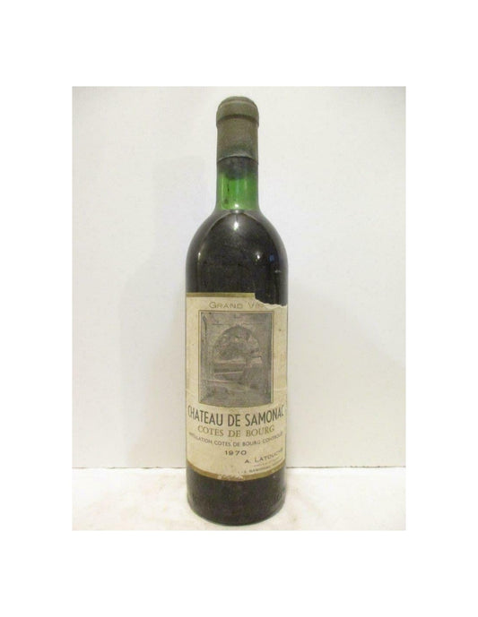 1970 - côtes de bourg - château de samonac - rouge - bordeaux - Just Wines 