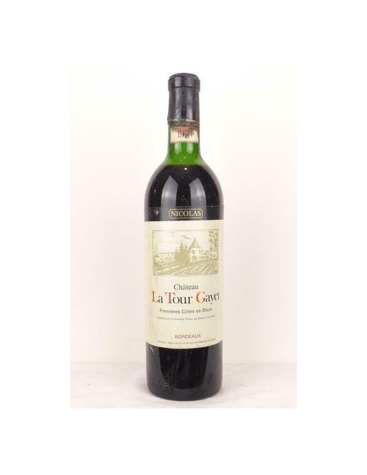 1970 - côtes de bourg - château la tour gayet nicolas (capsule abîmée) - rouge - bordeaux - Just Wines 