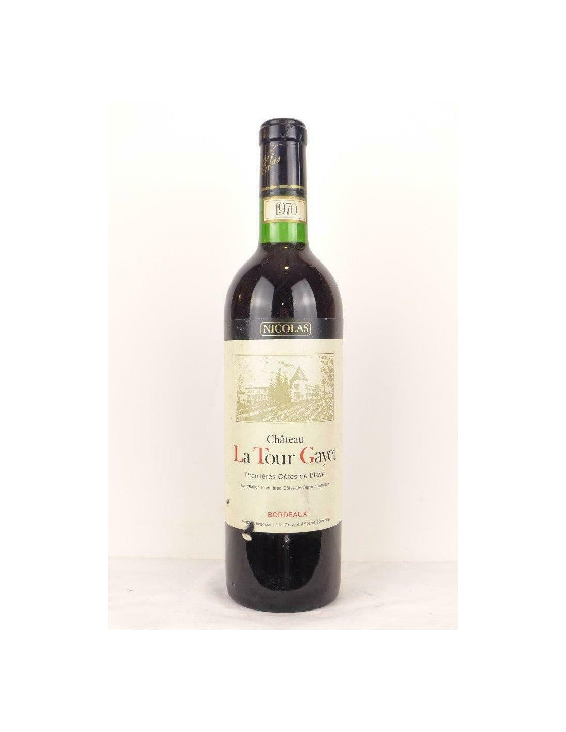 1970 - côtes de bourg - château la tour gayet nicolas - rouge - bordeaux - Just Wines 