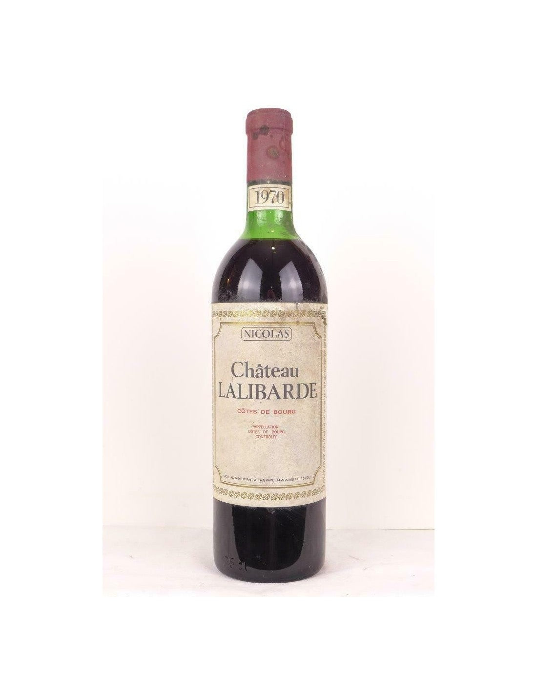 1970 - côtes de bourg - château lalibarde nicolas - rouge - bordeaux - Just Wines 