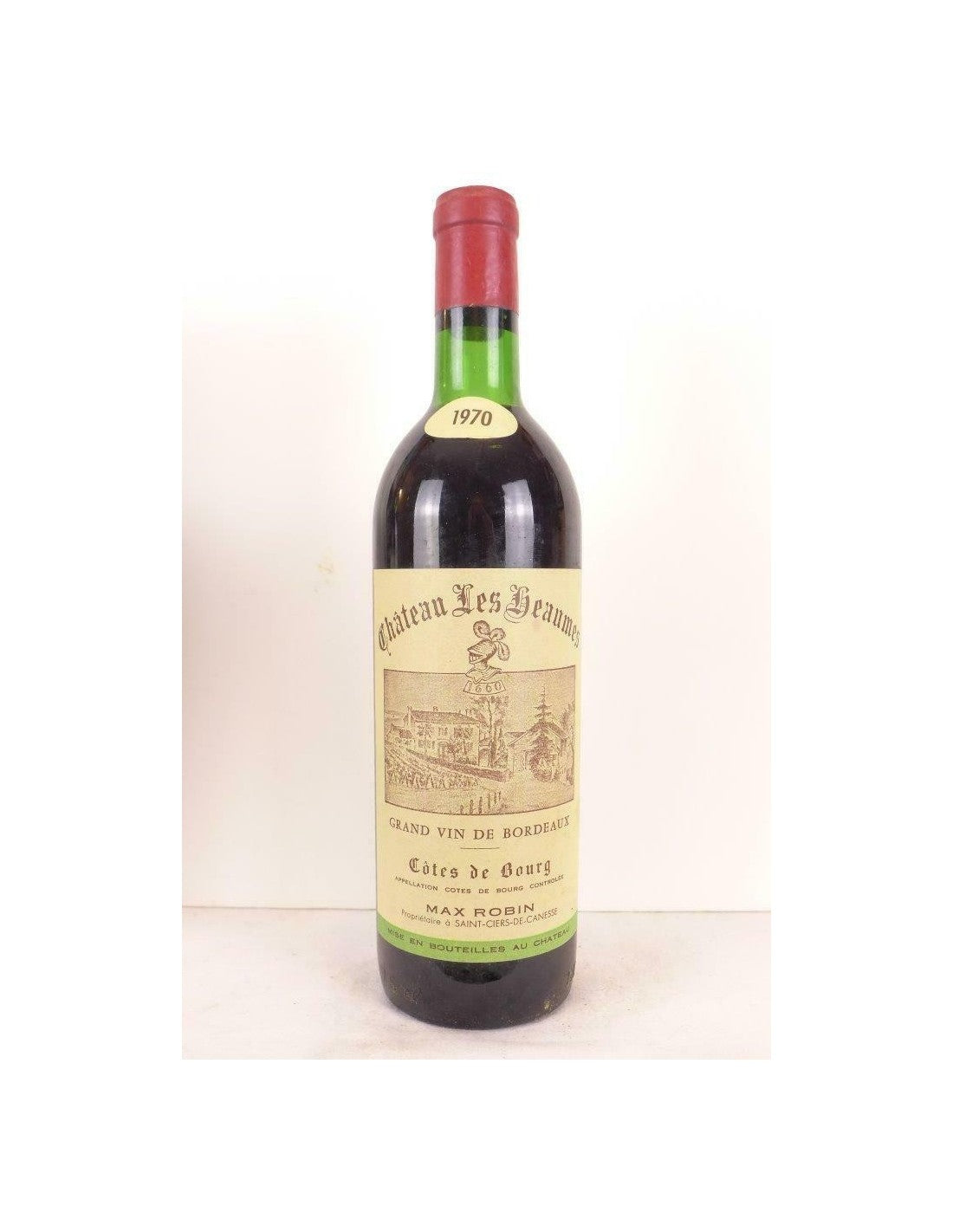 1970 - côtes de bourg - château les baumes - rouge - bordeaux - Just Wines 