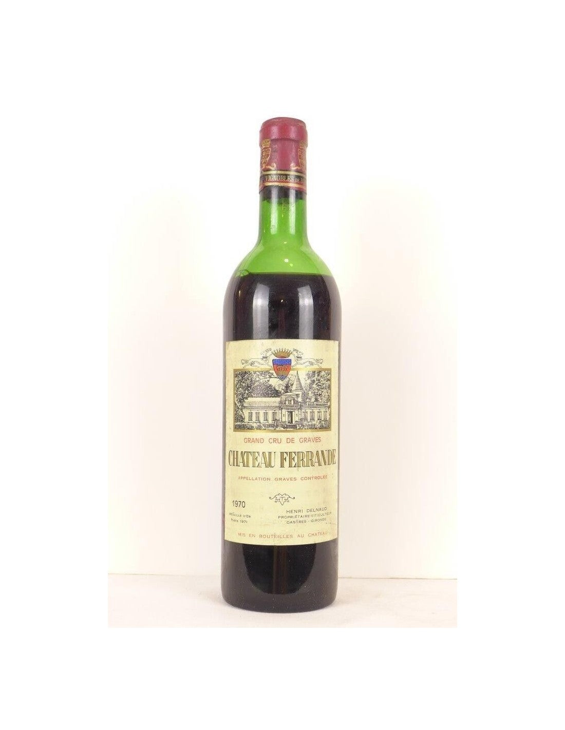 1970 - graves - château ferrande grand cru - rouge - bordeaux - Just Wines 