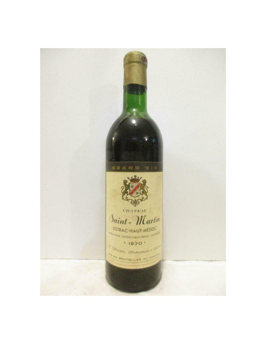 1970 - listrac - château saint-martin (capsule corrodée b2) - rouge - bordeaux - Just Wines 